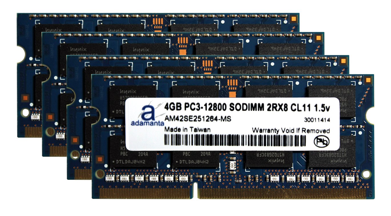 ノートパソコン用 メモリ16GB 4枚セット DDR3 Amazon | Adamanta 16 GB ( 4 x 4gb )ノートPCメモリアップグレードfor